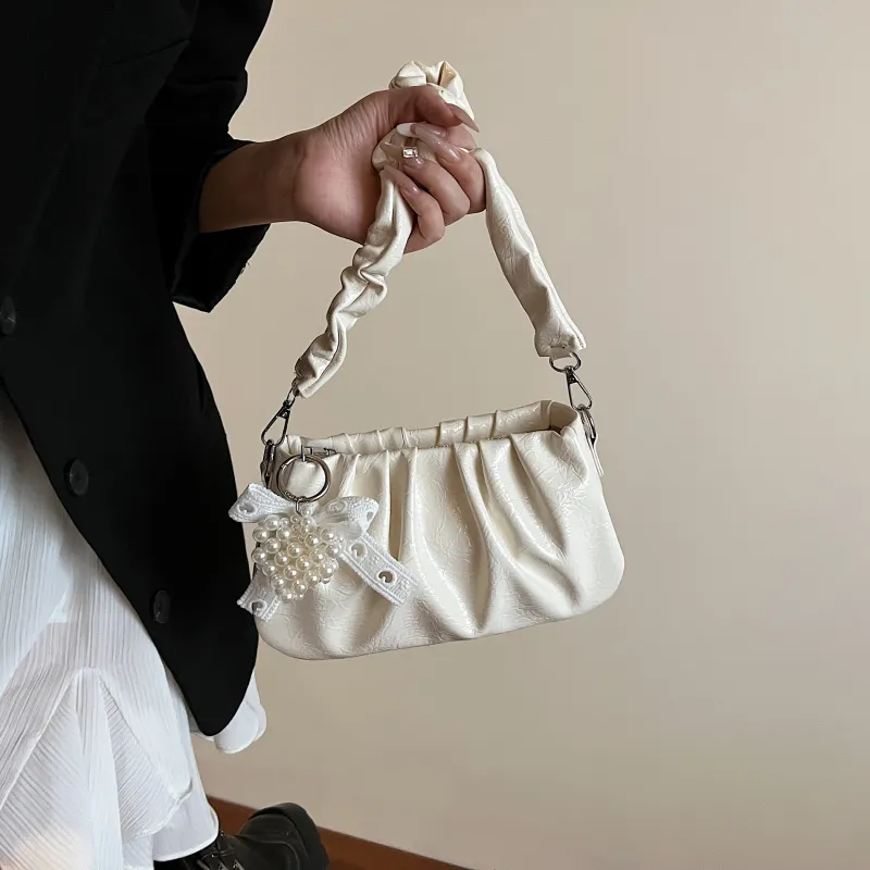 Bansusu PU Shoulder Bag Women's White/Yellow/Black/Pink-6