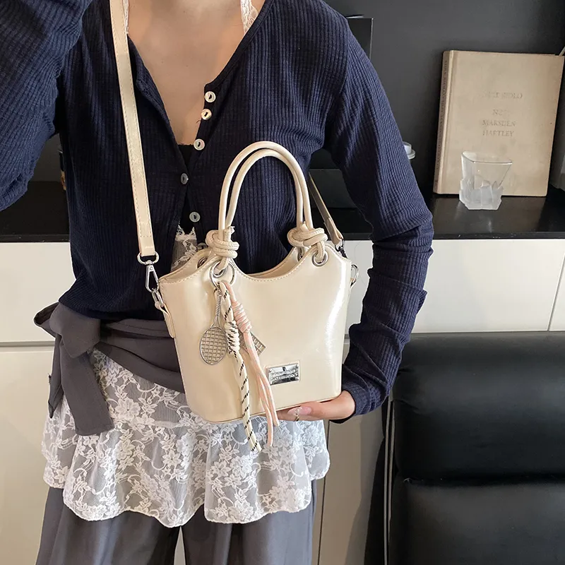Bansusu PU Handbag Regular Women's Ecru/Yellow/Pink/Blue/Black-2