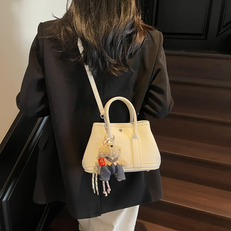 Bansusu PU Handbag Regular Women's White Brown Khaki Pink Red Black Yellow-2