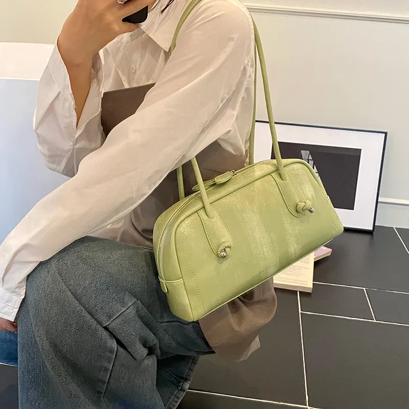 Yi Brigade PU Shoulder Bag Women's Pink/Yellow/Black/Green/White-15