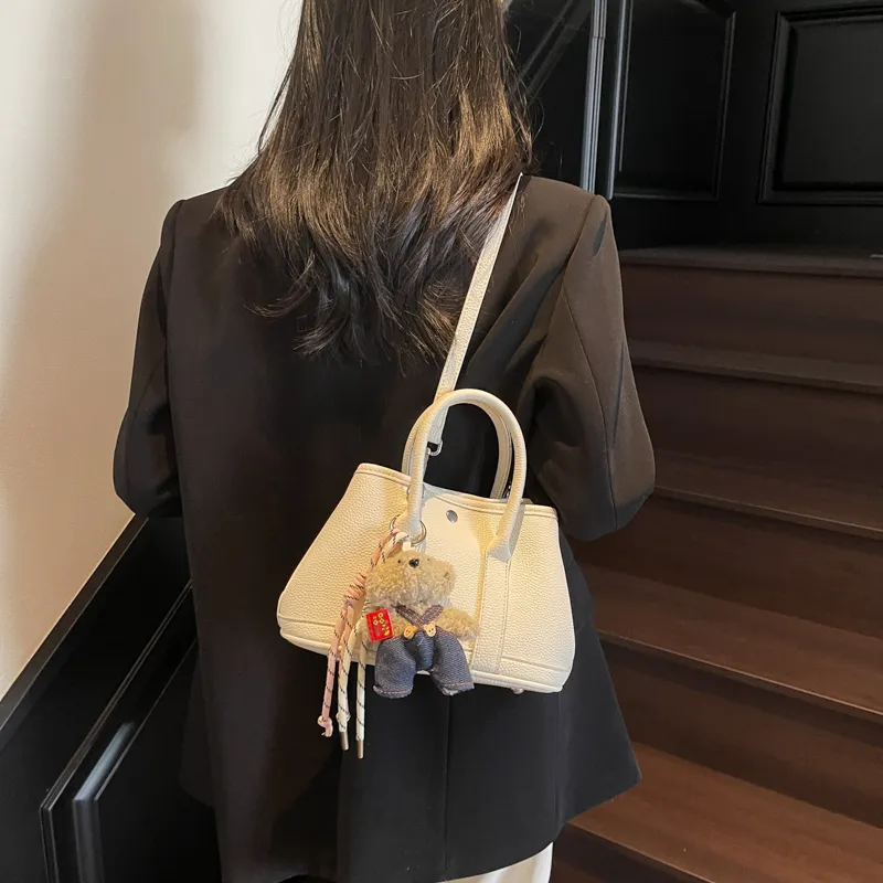 Bansusu PU Handbag Regular Women's White Brown Khaki Pink Red Black Yellow-3