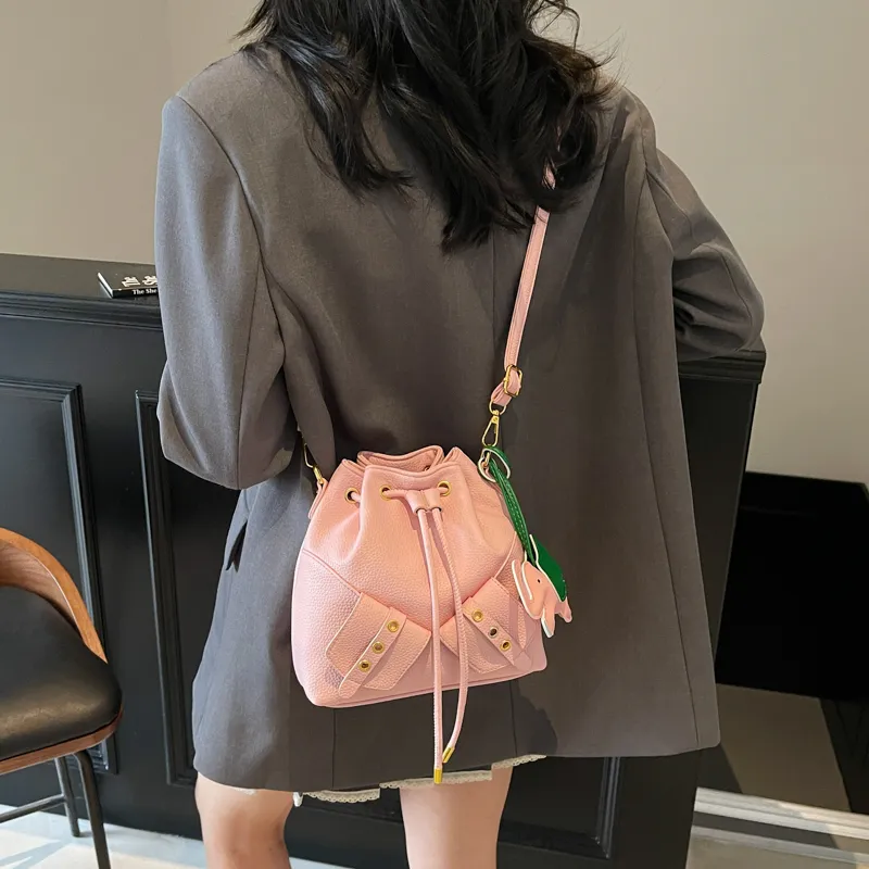Bansusu PU Bucket Bag, Shoulder Bag, Crossbody Bag Women's Multicolor-9