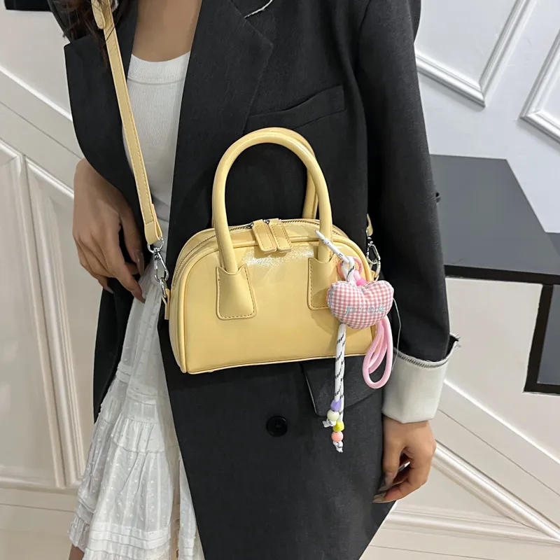 Bansusu PU Boston Bag, Shoulder Bag, Crossbody Bag, Handbag Women's Multicolor-1