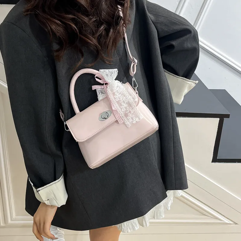 Yi Brigade PU Shoulder Bag, Crossbody Bag, Handbag Women's Pink/White/Blue/Black-3
