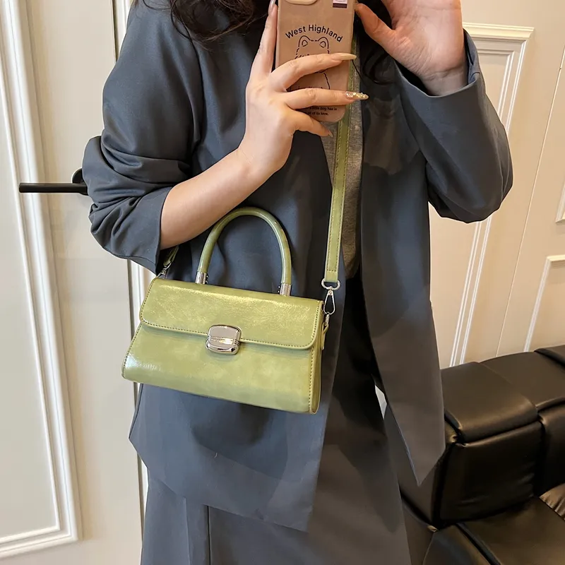 Bansusu PU Handbag Women's Black/Pink/Green/Khaki/Ecru-13