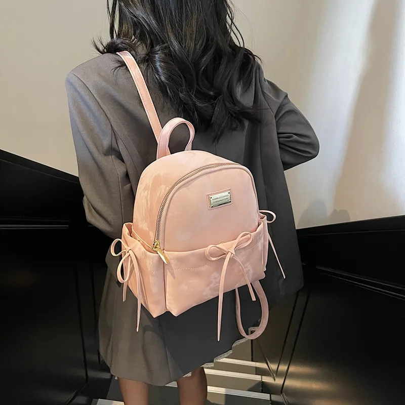 Yi Brigade PU Backpack Regular Women's Ecru/Silver/Pink/Black-9
