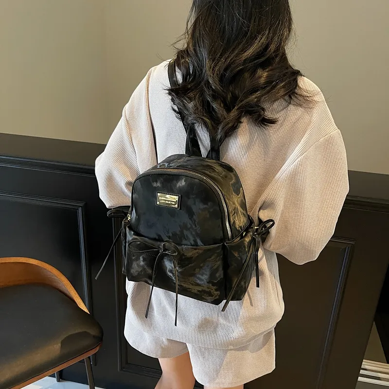 Yi Brigade PU Backpack Regular Women's Ecru/Silver/Pink/Black-15