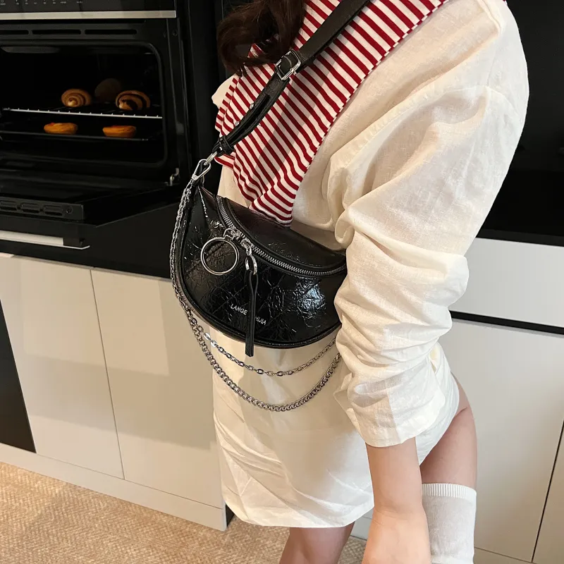 Bansusu PU Crossbody Bag, Shoulder Bag Women's White/Black/Silver/Yellow-10