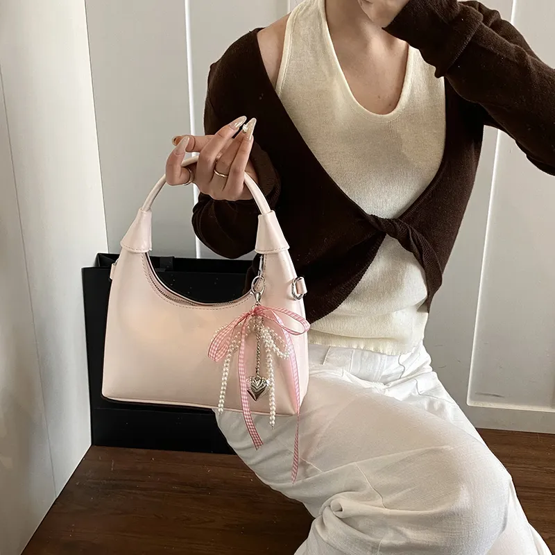 Bansusu PU Shoulder Bag Crossbody Bag Handbag Regular Women's White/Silver/Pink/Black-10