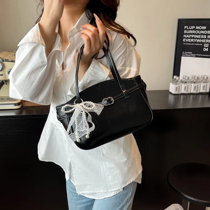 Yi Brigade PU One Shoulder Handbag Women's Blue/Pink/White/Black-15