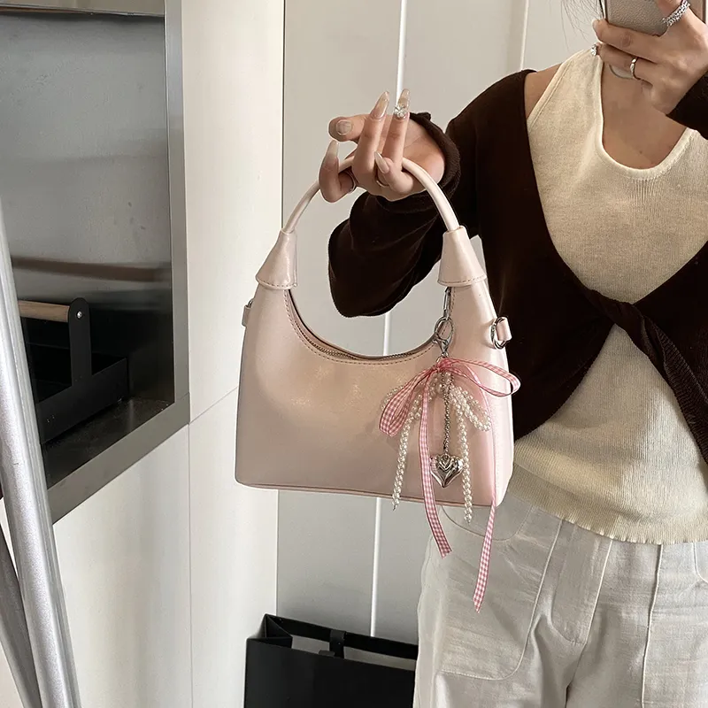 Bansusu PU Shoulder Bag Crossbody Bag Handbag Regular Women's White/Silver/Pink/Black-9