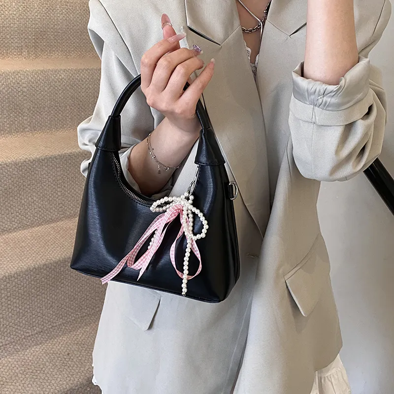 Bansusu PU Shoulder Bag Crossbody Bag Handbag Regular Women's White/Silver/Pink/Black-14