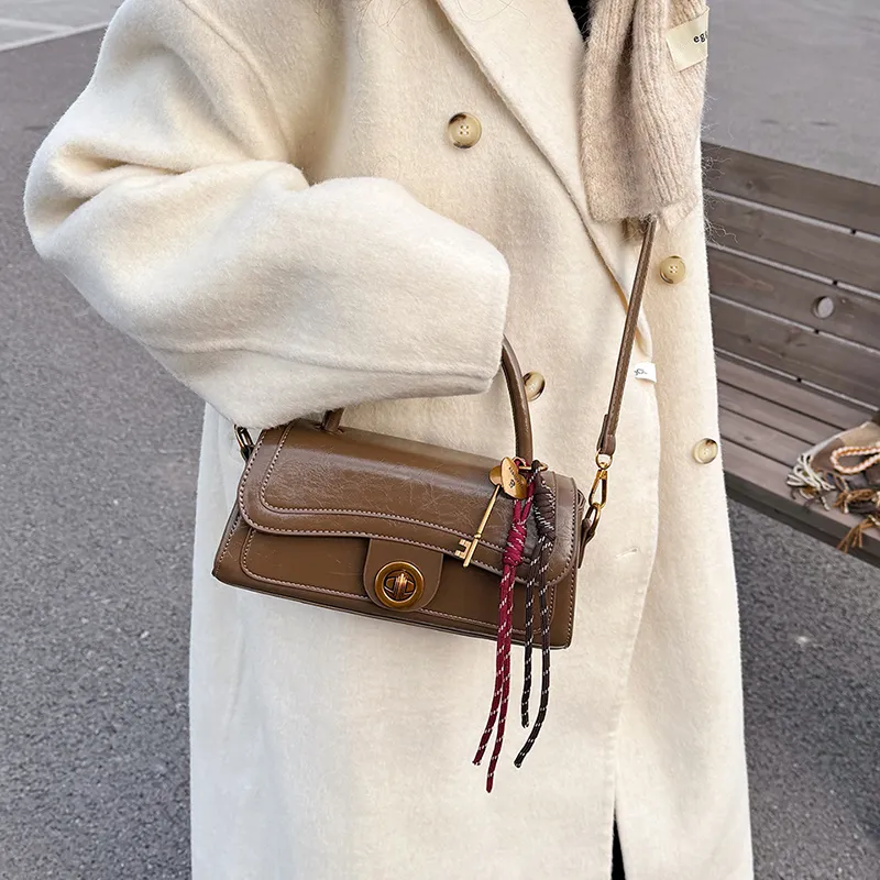 Bansusu PU Handbag Women's Khaki/Coffee/Burgundy/Black-6