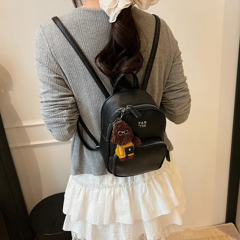 Bansusu PU Backpack Women's White/Yellow/Blue/Black-14