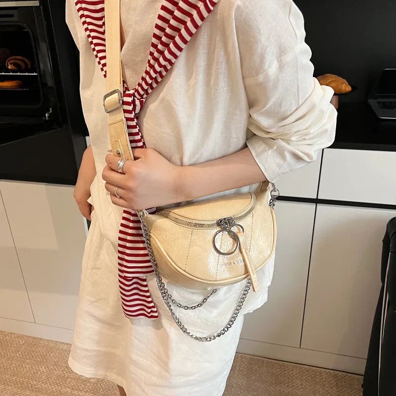Bansusu PU Crossbody Bag, Shoulder Bag Women's White/Black/Silver/Yellow-8