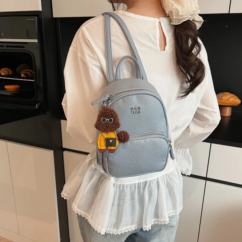 Bansusu PU Backpack Women's White/Yellow/Blue/Black-11