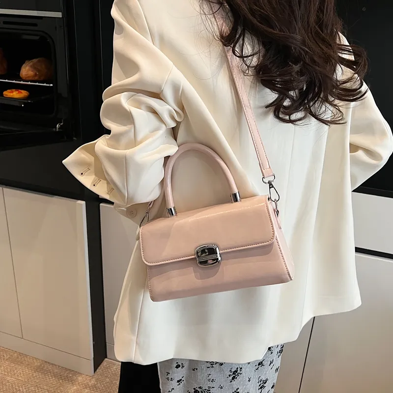 Bansusu PU Handbag Women's Black/Pink/Green/Khaki/Ecru-6