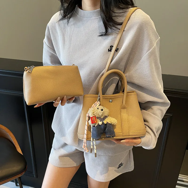Bansusu PU Handbag Regular Women's White Brown Khaki Pink Red Black Yellow-10