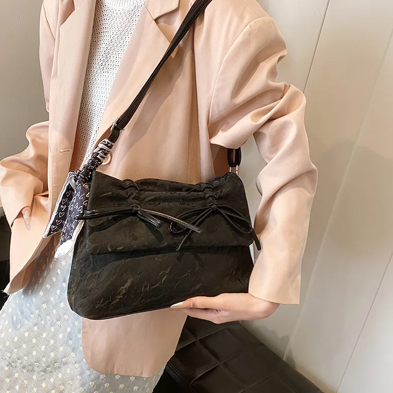Yi Brigade PU Shoulder Bag Women's Swan White/Ballet Pink/Versatile Black-10
