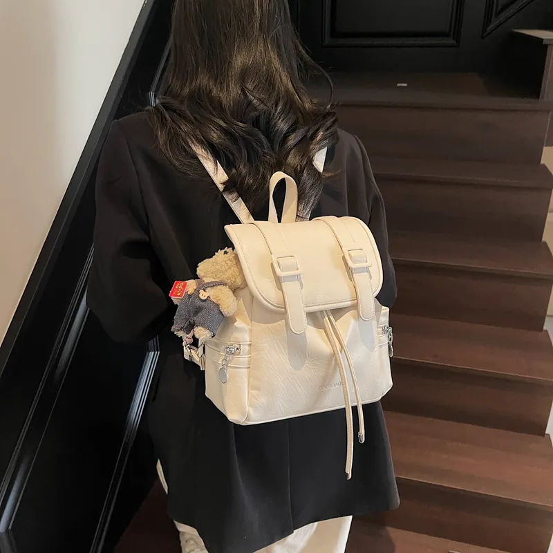 Bansusu PU Backpack Women's Black/White/Brown/Silver-6