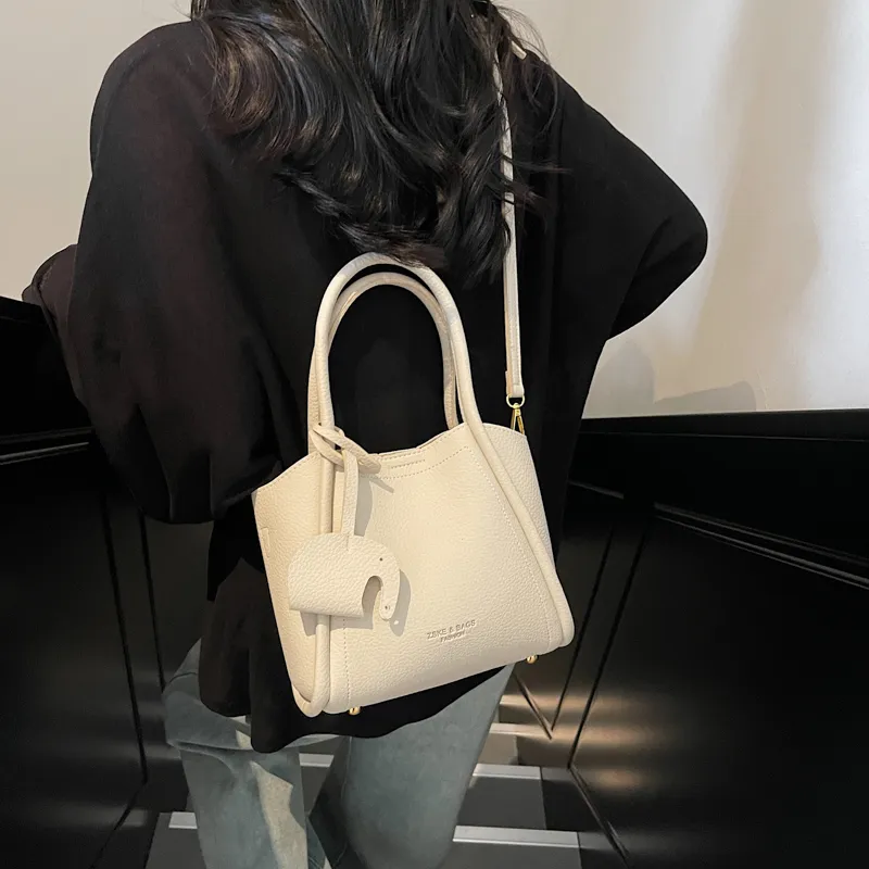Yi Brigade PU Handbag Regular Women's Ecru/Black/Silver/Pink/Red/Khaki-11