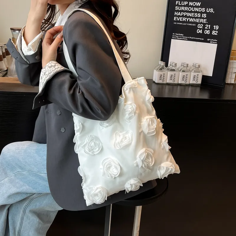 Yi Brigade Nylon Fabric Shoulder Bag Regular Women's White-2