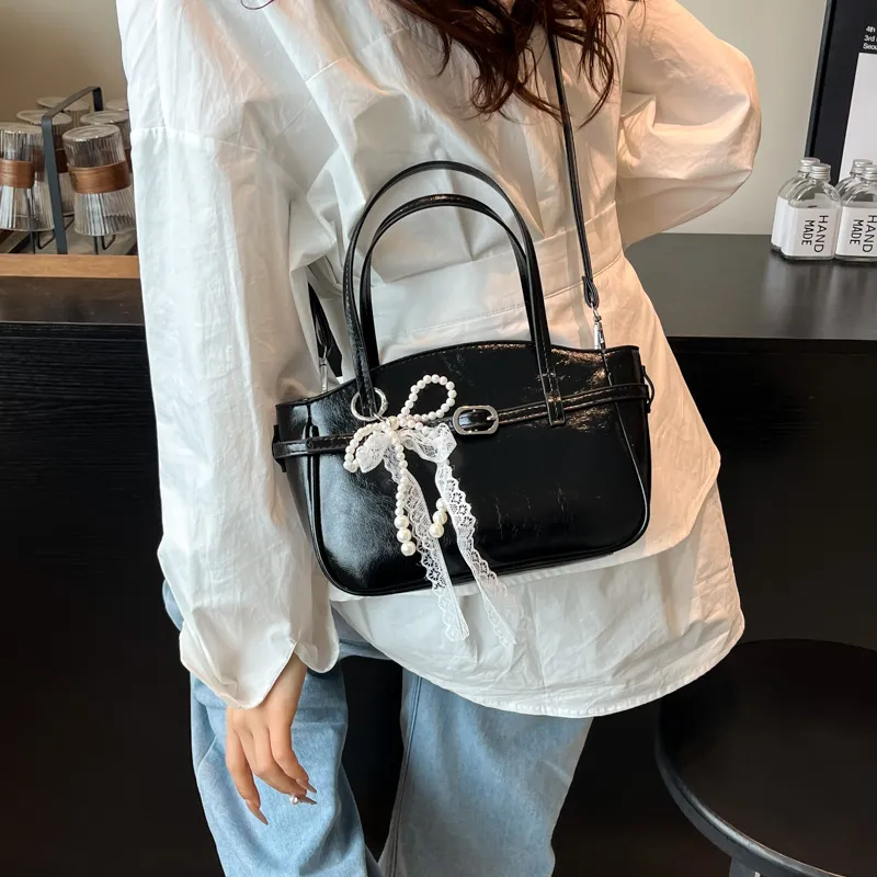 Yi Brigade PU One Shoulder Handbag Women's Blue/Pink/White/Black-14