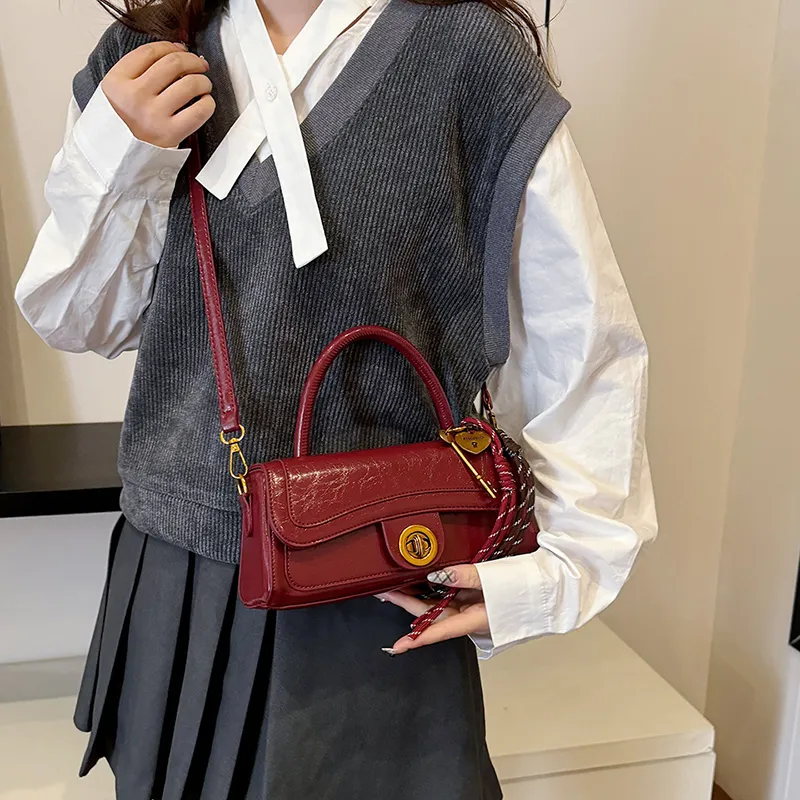 Bansusu PU Handbag Women's Khaki/Coffee/Burgundy/Black-9