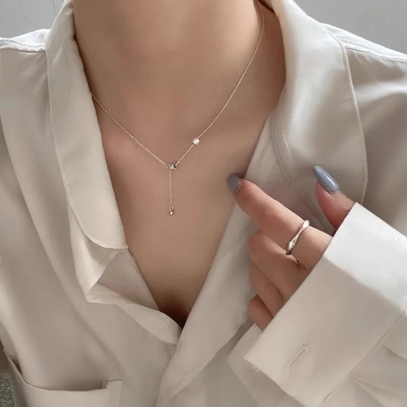 Regalrose White Gold Plated Copper Necklaces Women's-1