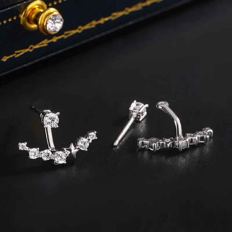 Regalrose S999 Fine Silver Synthetic Cubic Zirconia Earrings Women's-5