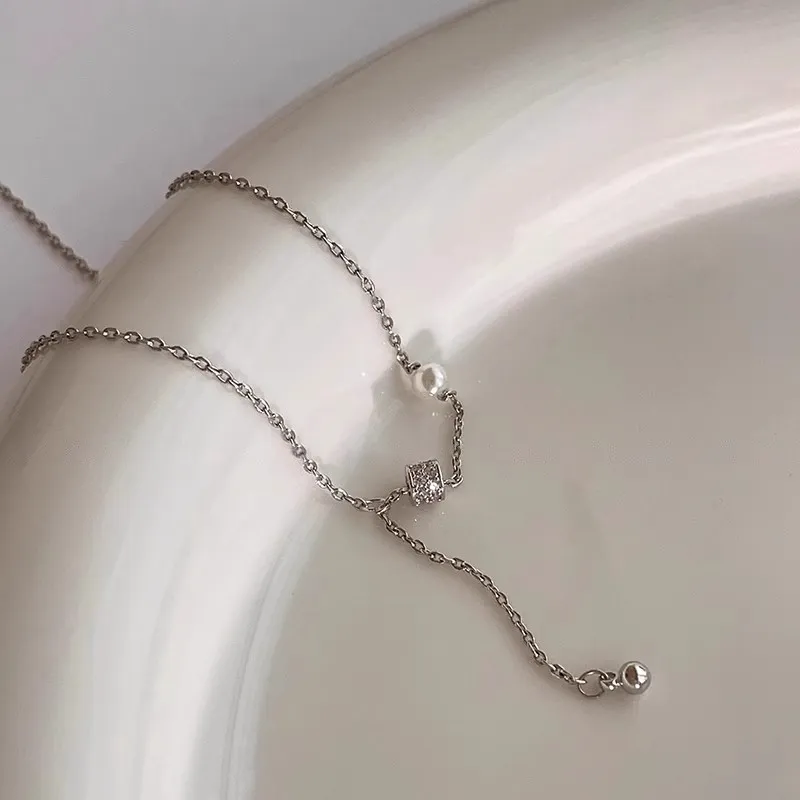 Regalrose White Gold Plated Copper Necklaces Women's-4