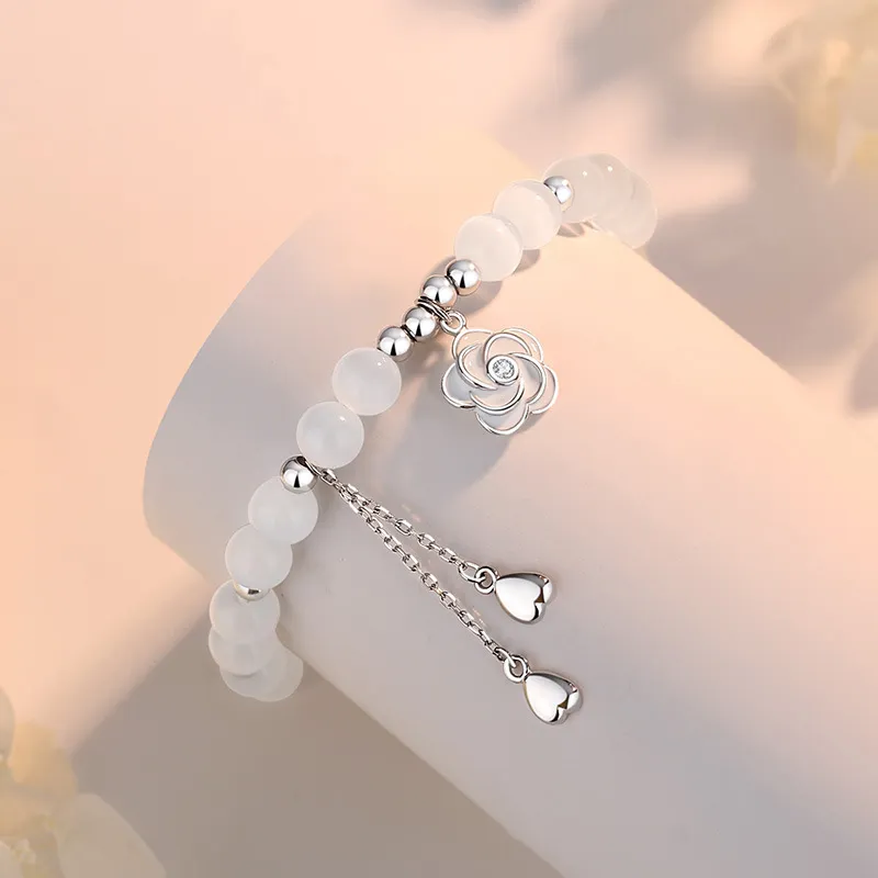 Regalrose Glass Cat Eye Bracelets Women's-3