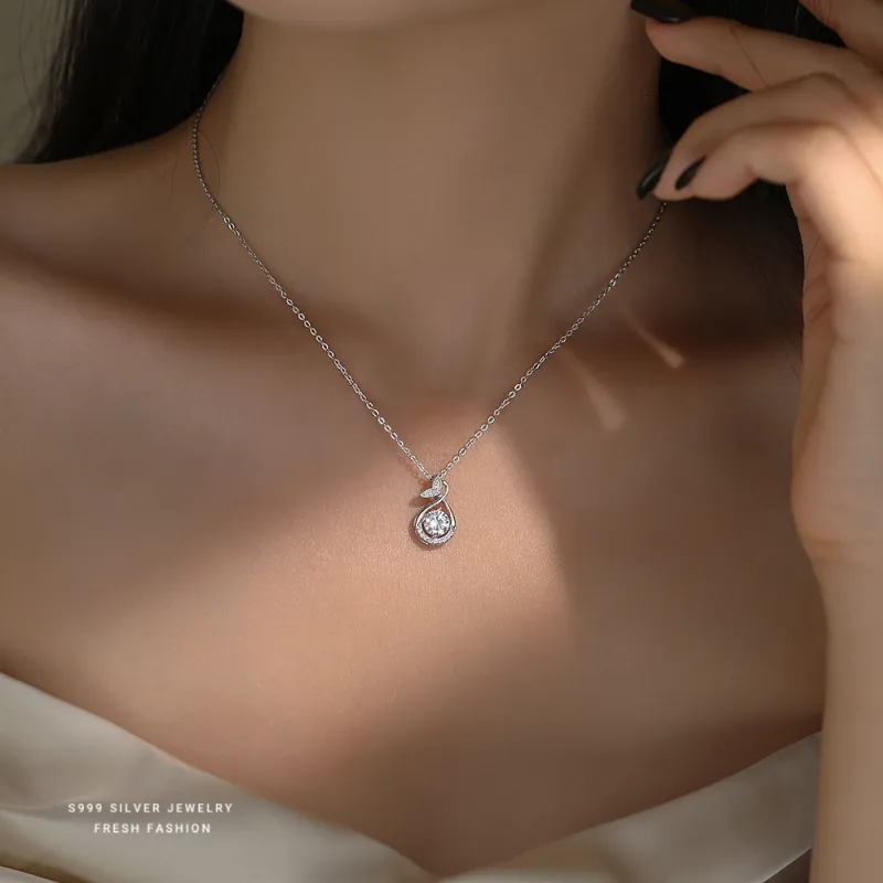 Regalrose 999 Fine Silver Necklaces Women's Silver-1