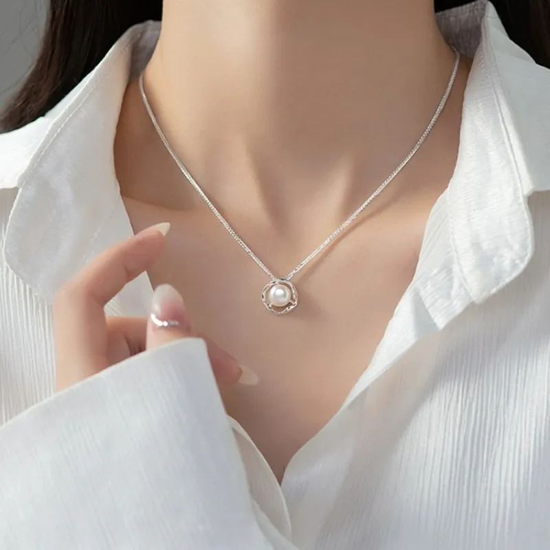Regalrose 925 Sterling Silver Necklaces Women's Silver-3