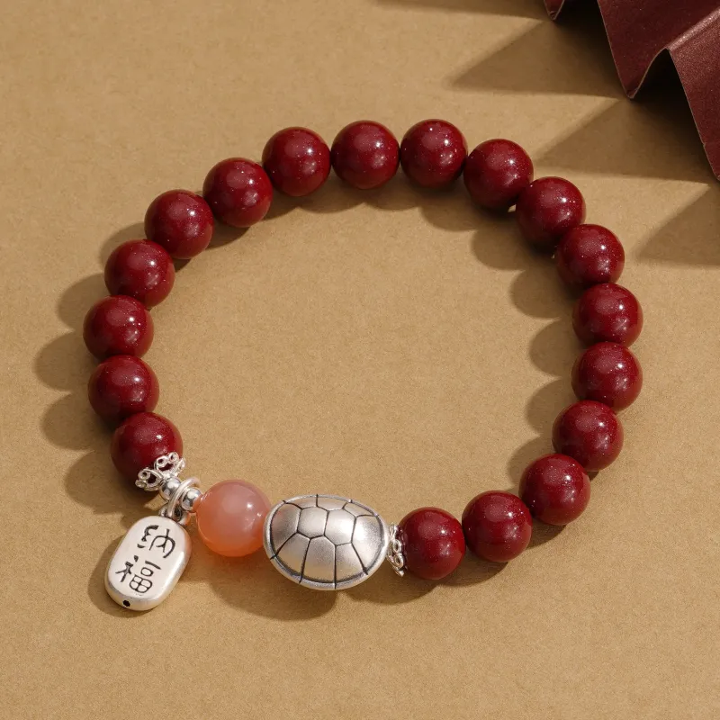 Regalrose Reconstructed Cinnabar Bracelets Women's-4