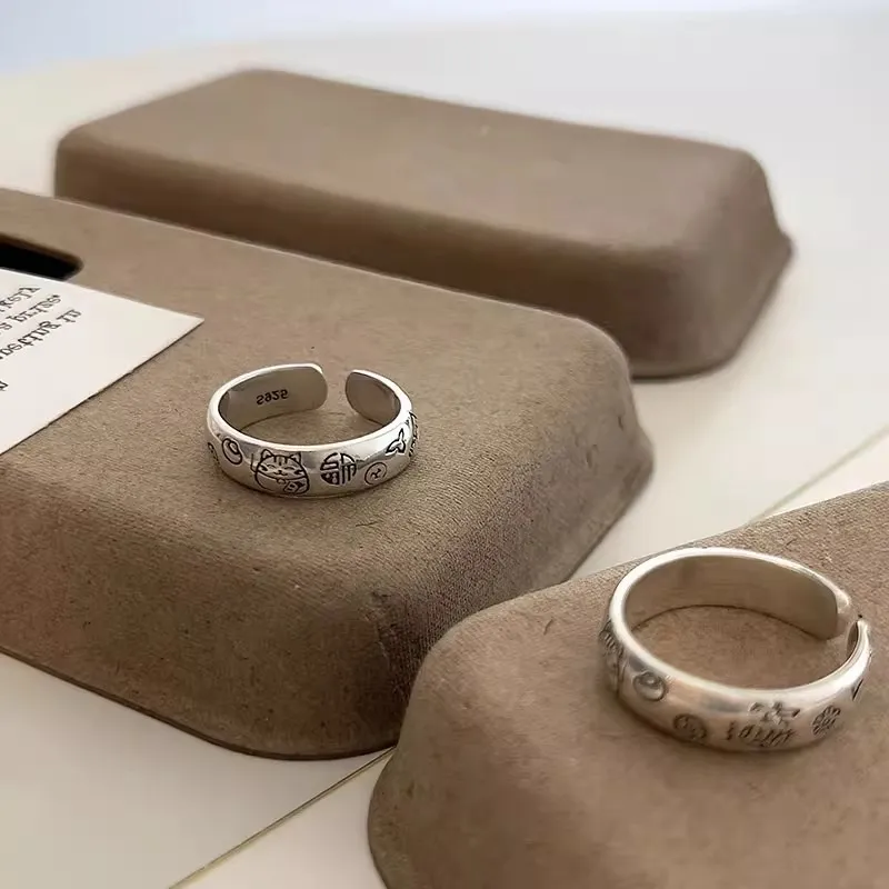 Regalrose 925 Sterling Silver Rings Women's Silver-3