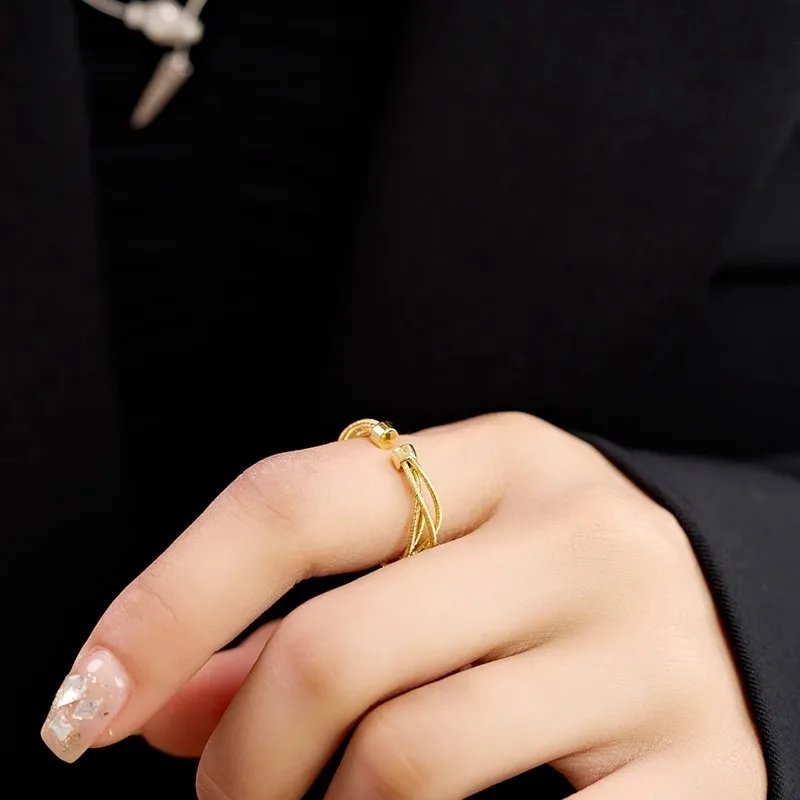 Regalrose S925 Silver plated Gold Rings Women's Silver-2