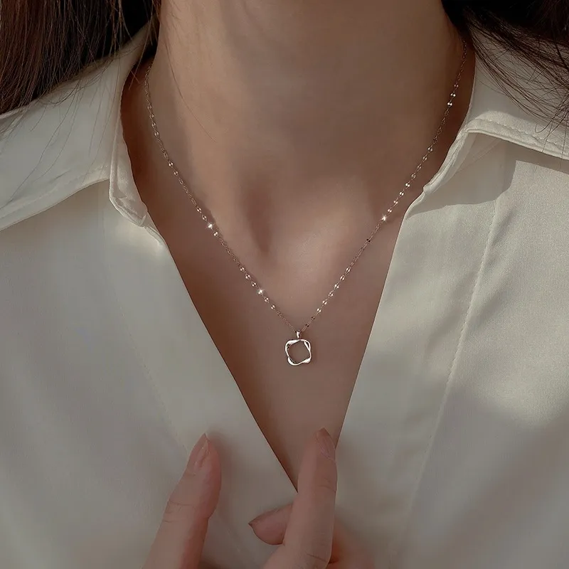 Regalrose 925 Sterling Silver Necklaces Women's Silver-2