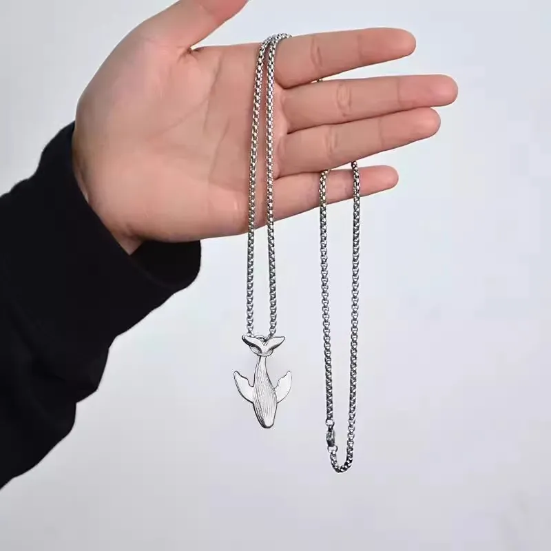 Regalrose Titanium Steel Necklaces Women's Silver-4