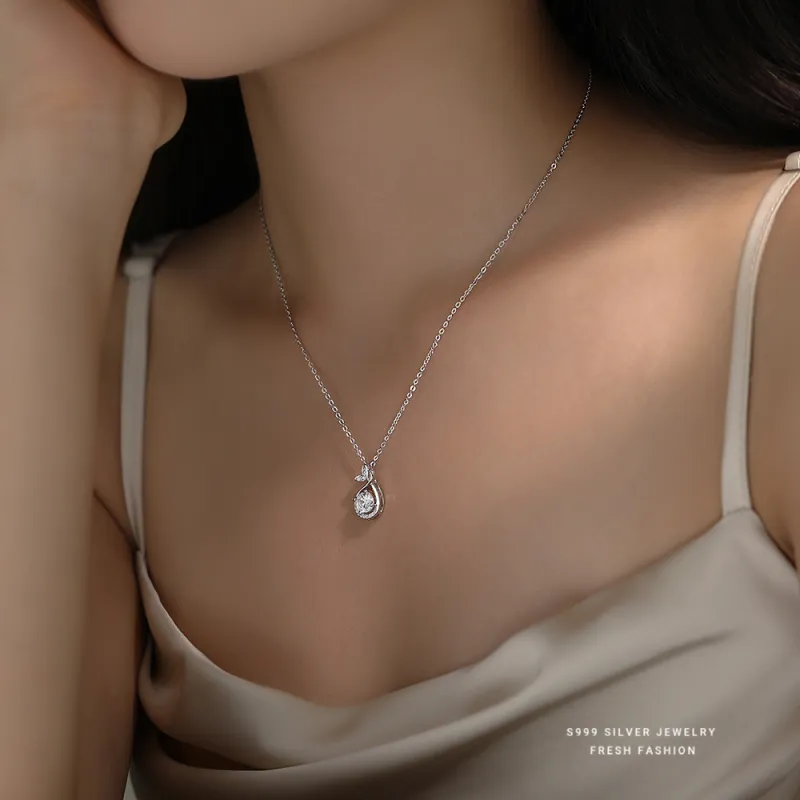 Regalrose 999 Fine Silver Necklaces Women's Silver-3