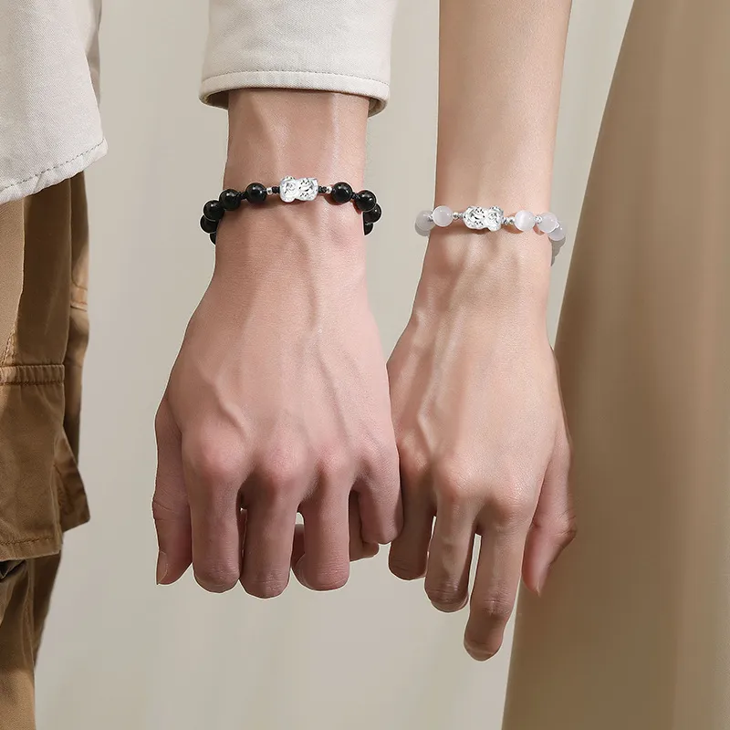 Regalrose Glass Cat Eye Bracelets Unisex-4