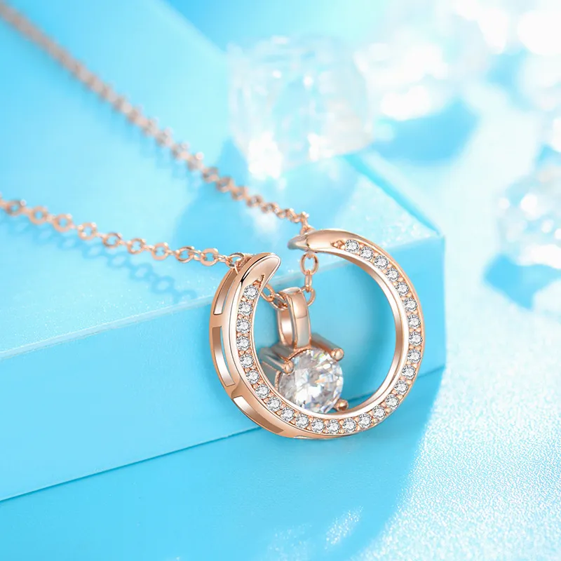 Regalrose 925 Sterling Silver Necklaces Women's Silver-5