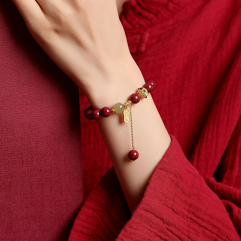 Regalrose Cinnabar Jade Bracelets Women's-4