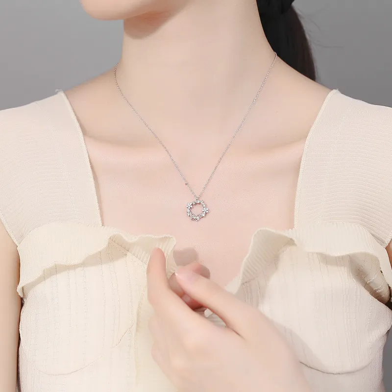 Regalrose 925 Sterling Silver Necklaces Women's Silver-3