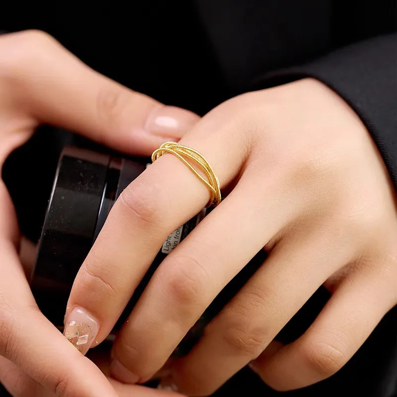 Regalrose S925 Silver plated Gold Rings Women's Silver-1