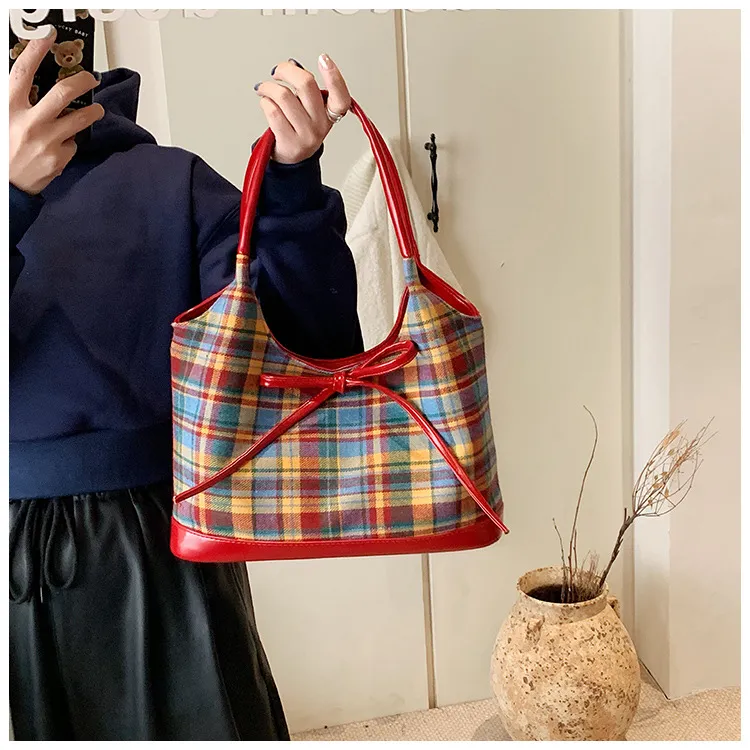 GATOER PU Shoulder Bag Small Size Women's Red-1