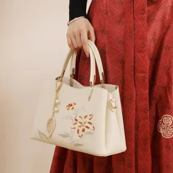 GATOER PU Handbag Women's Ecru/Khaki