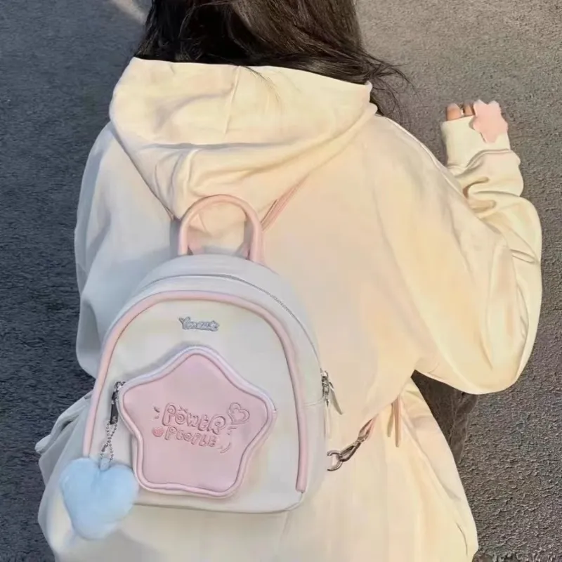GATOER PU Backpack Regular Women's White-7