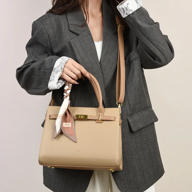 GATOER PU Shoulder Bag, Crossbody Bag, Handbag Regular Women's Khaki/Black/Brown-1