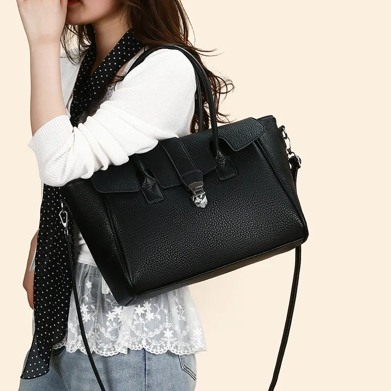GATOER PU Tote Shoulder Bag, Crossbody Bag, Handbag Regular Women's Ecru/Black/Light Brown/Khaki-7